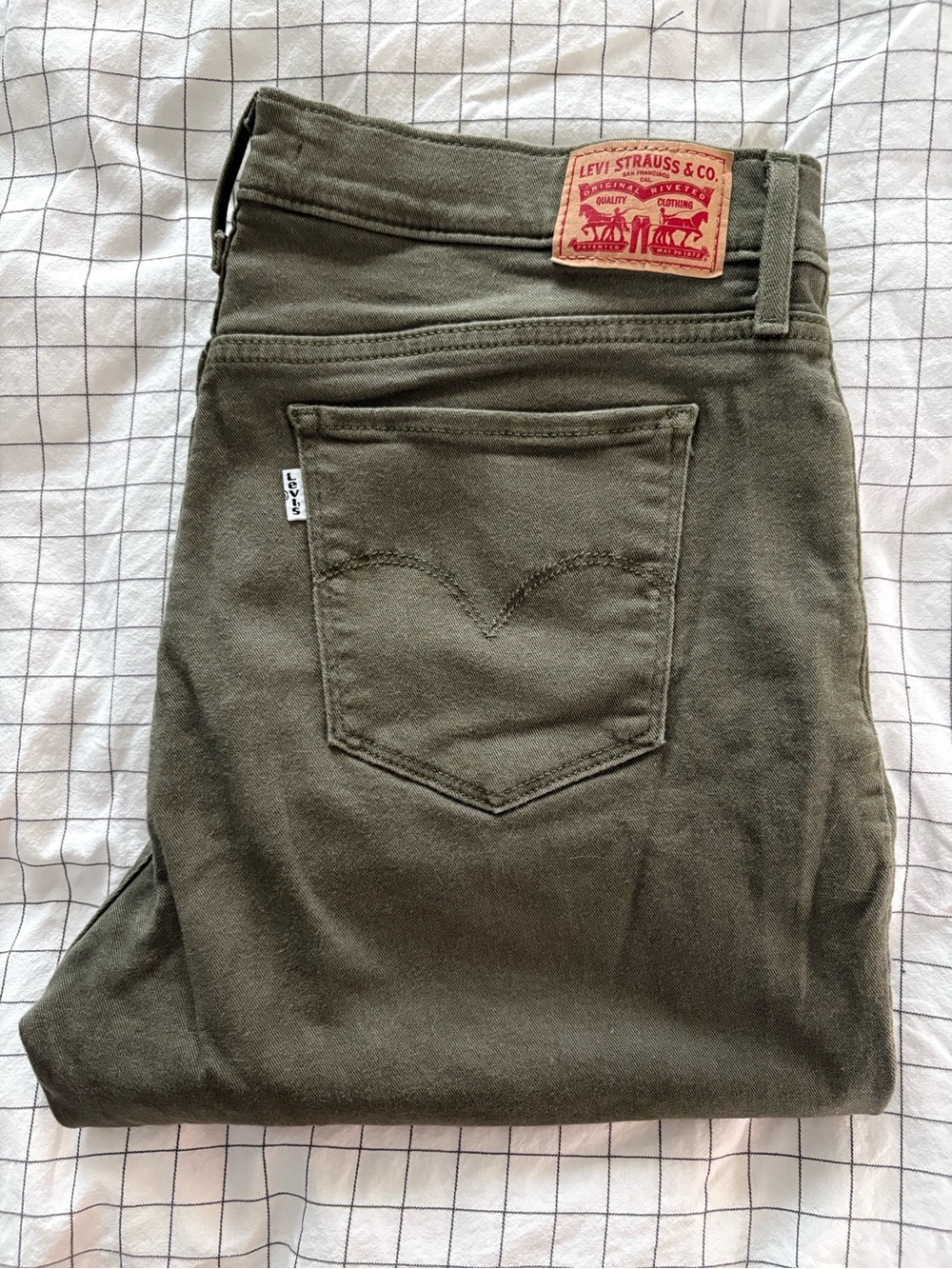 Levi’s 314 shaping Straight Women's Jeans - olive - Picture 6 of 7